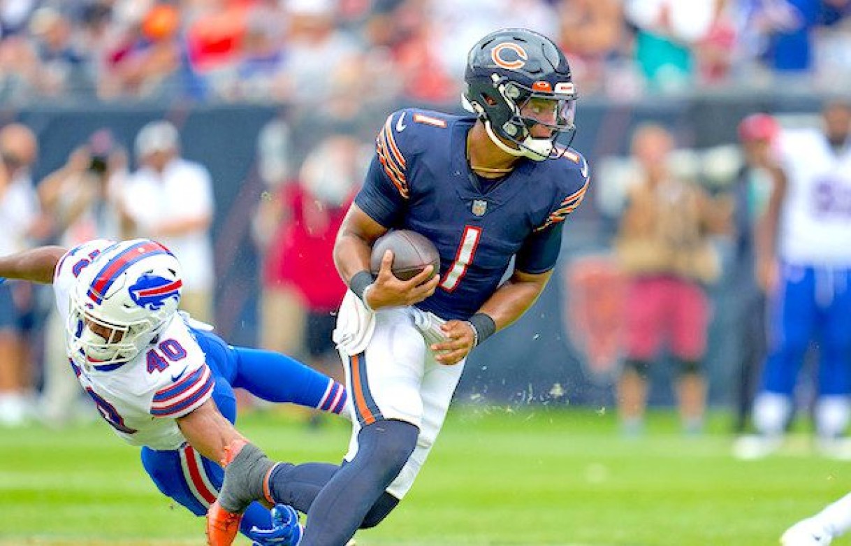 justin fields fantasy football rankings news NFL DFS lineup picks