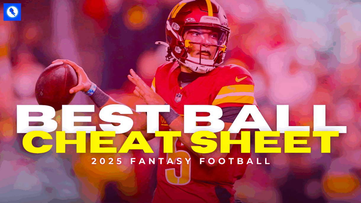 2025 Best Ball Cheat Sheet Graphic - Daniels