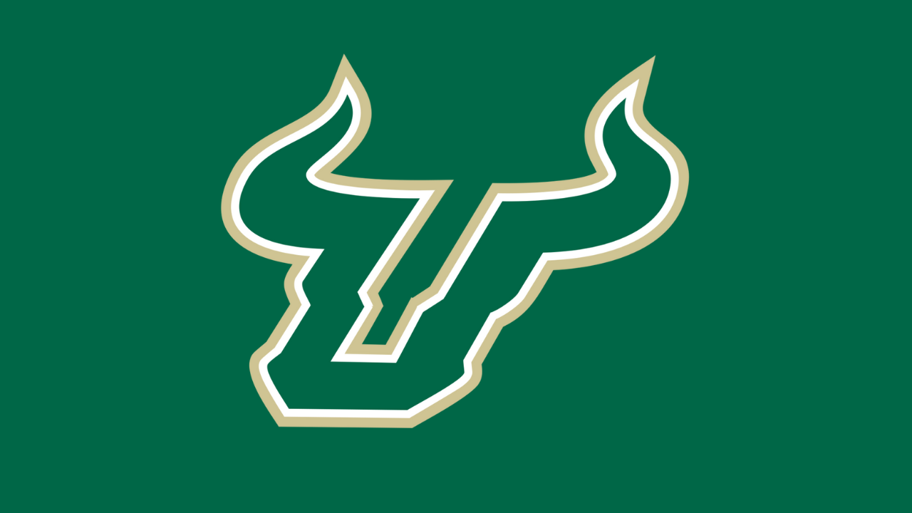 USF, SOUTH FLORIDA BULLS - NCAA College Team Logo Stock