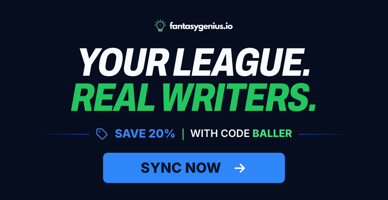 Your league. Real writers. Save 20% with code BALLER.